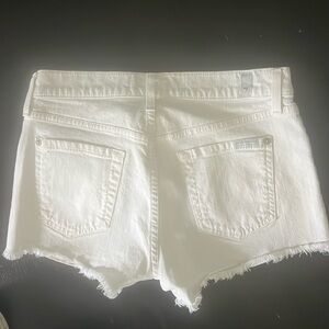 7 for all mankind white cutoffs